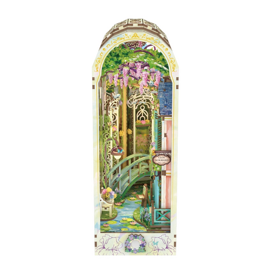 GIVERNY GARDEN BOOK NOOK 3D WOODEN PUZZLE KIT