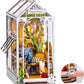 GARDEN HOUSE 3-D WOODEN MINIATURE BOOK NOOK KIT