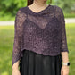 POPCORN KNIT PONCHO OR SHAWL