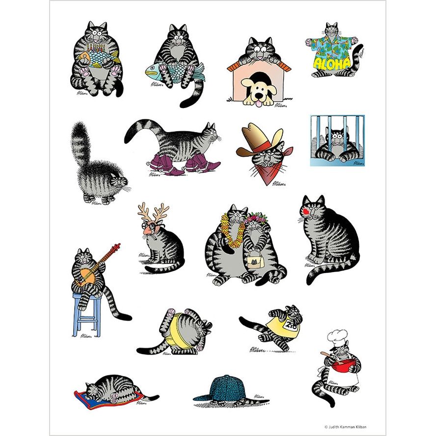 B. KLIBAN CAT STICKER BOOK