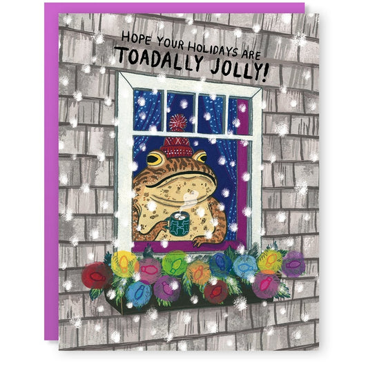 TOADALLY JOLLY HOLIDAY CARD