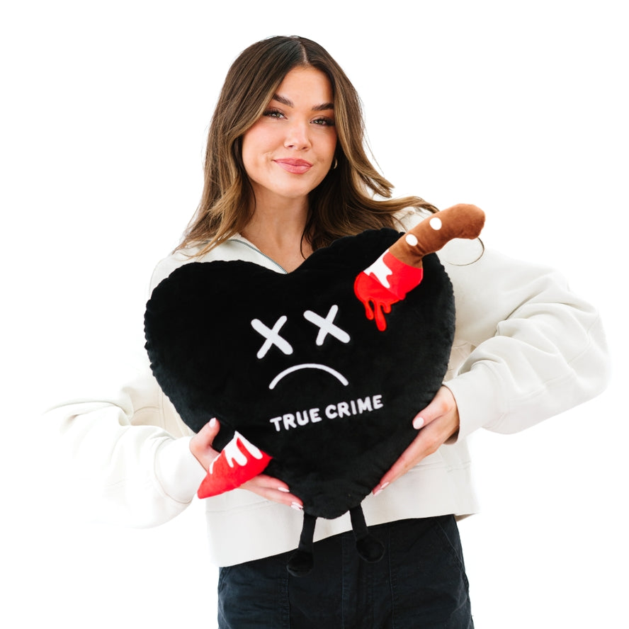 PUNCHKINS TRUE CRIME HEART PLUSH PILLOW