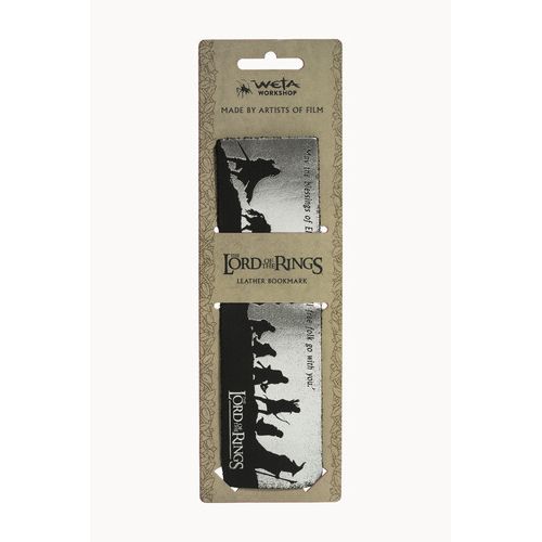 THE LORD OF THE RINGS FELLOWSHIP SILHOUETTE LEATHER BOOKMARK