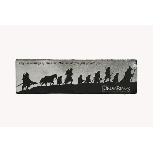 THE LORD OF THE RINGS FELLOWSHIP SILHOUETTE LEATHER BOOKMARK