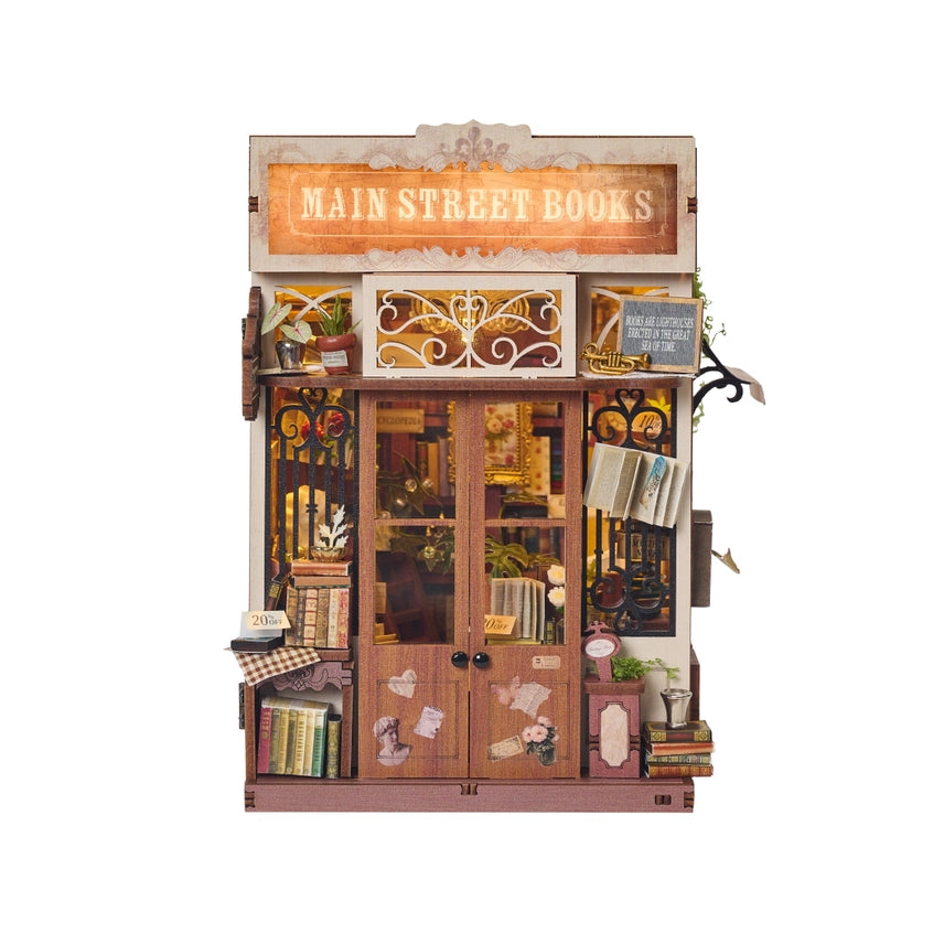 MAIN STREET BOOKS 3-D WOODEN MINIATURE BOOK NOOK KIT