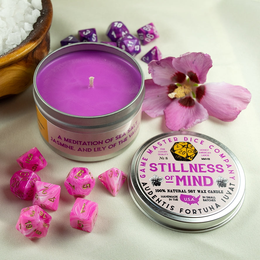 STILLNESS OF MIND 8oz GAMING CANDLE