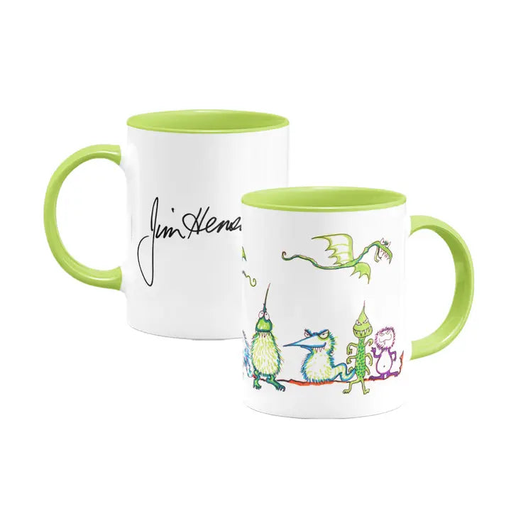 DOODLE CREATURES - JIM HENSON'S SIGNATURE COLORED MUG (GREEN)