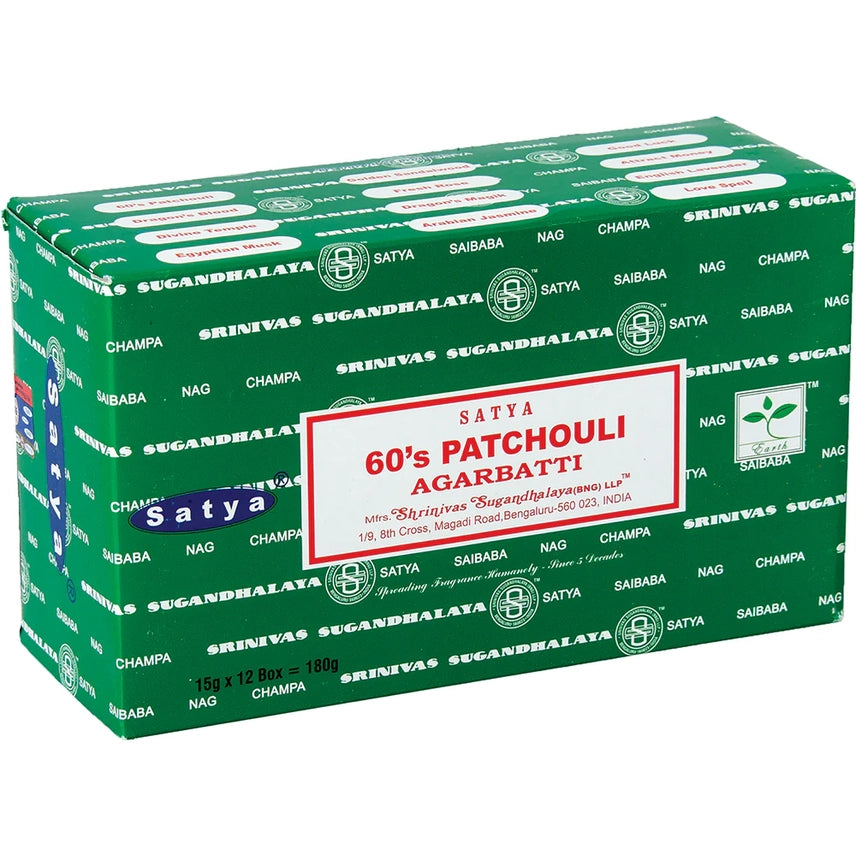 SATYA 60'S PATCHOULI INCENSE STICK