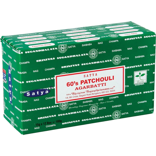 SATYA 60'S PATCHOULI INCENSE STICK