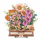 3D WOODEN BLOOMING BOOK FLOWER PUZZLE