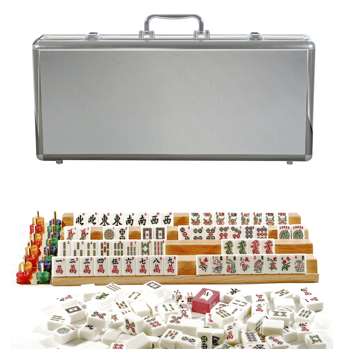 Deluxe American Mahjong in a Silver Aluminum Case