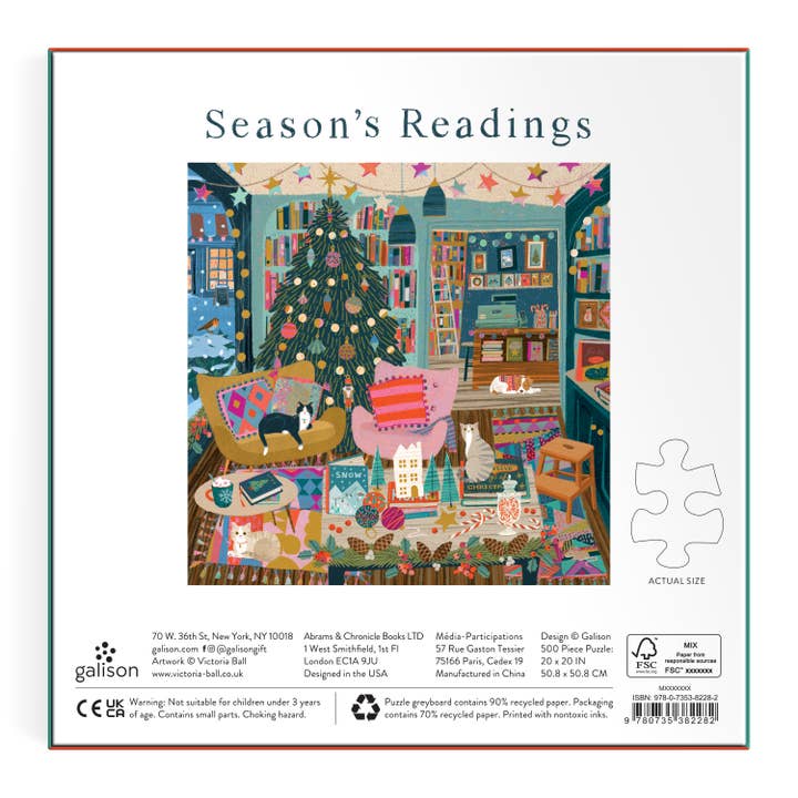 SEASON'S READINGS 500PC FOIL PUZZLE