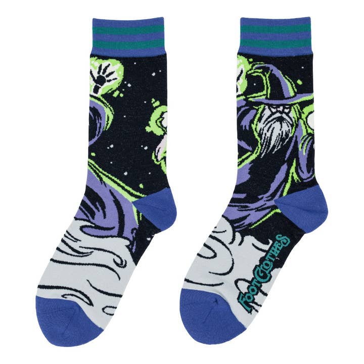 WICKED WIZARDRY CREW SOCKS BY FOOTCLOTHES