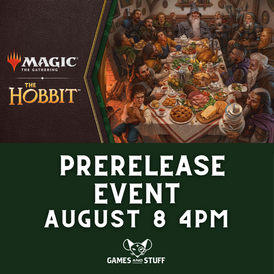 MAGIC THE GATHERING THE HOBBIT PRERELEASE SATURDAY 4PM (8/8/2026)