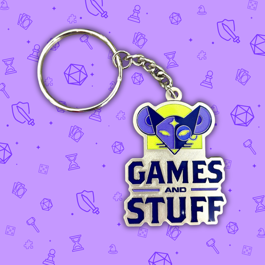 GAMES AND STUFF ENAMEL MISCHIEF KEYCHAIN