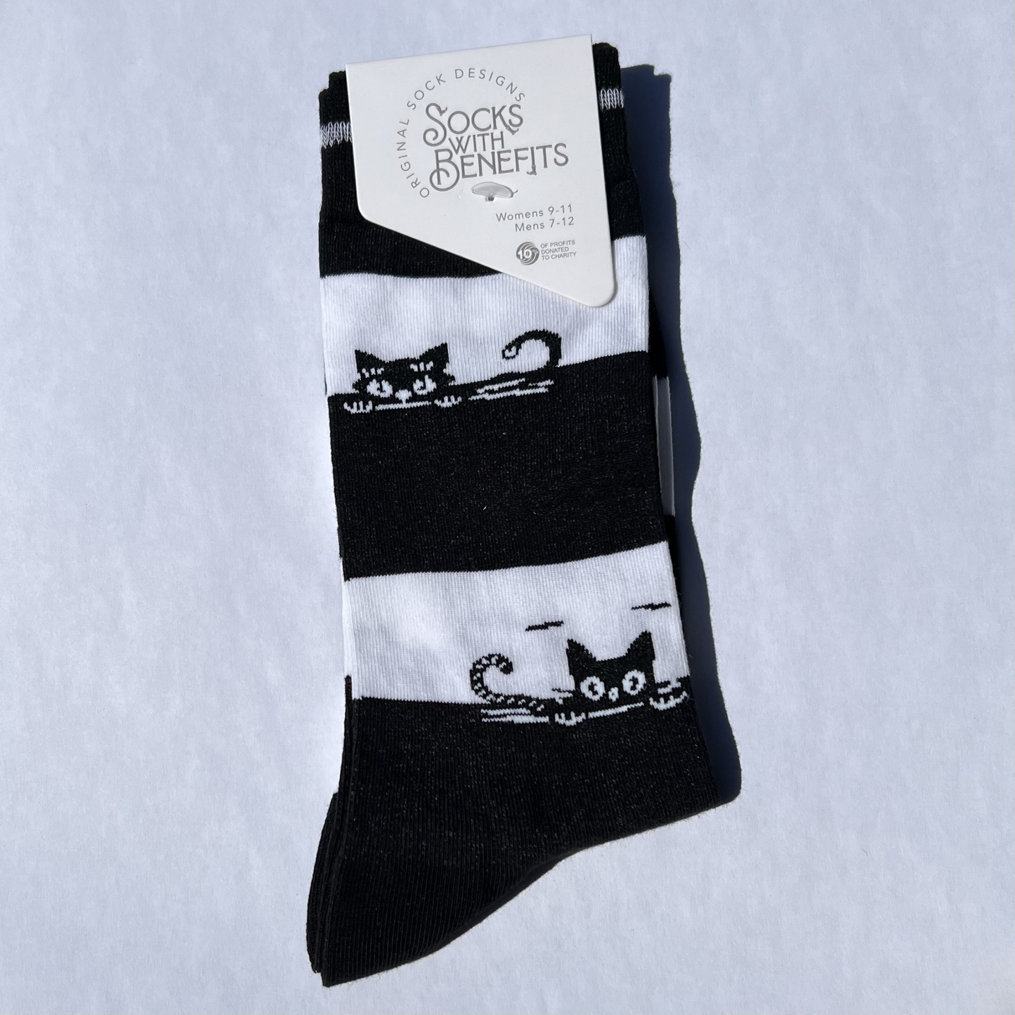 STRIPED KITTY SOCKS