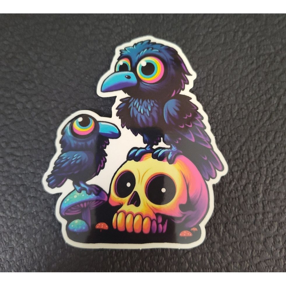 TRIPPY RAVENS STICKER