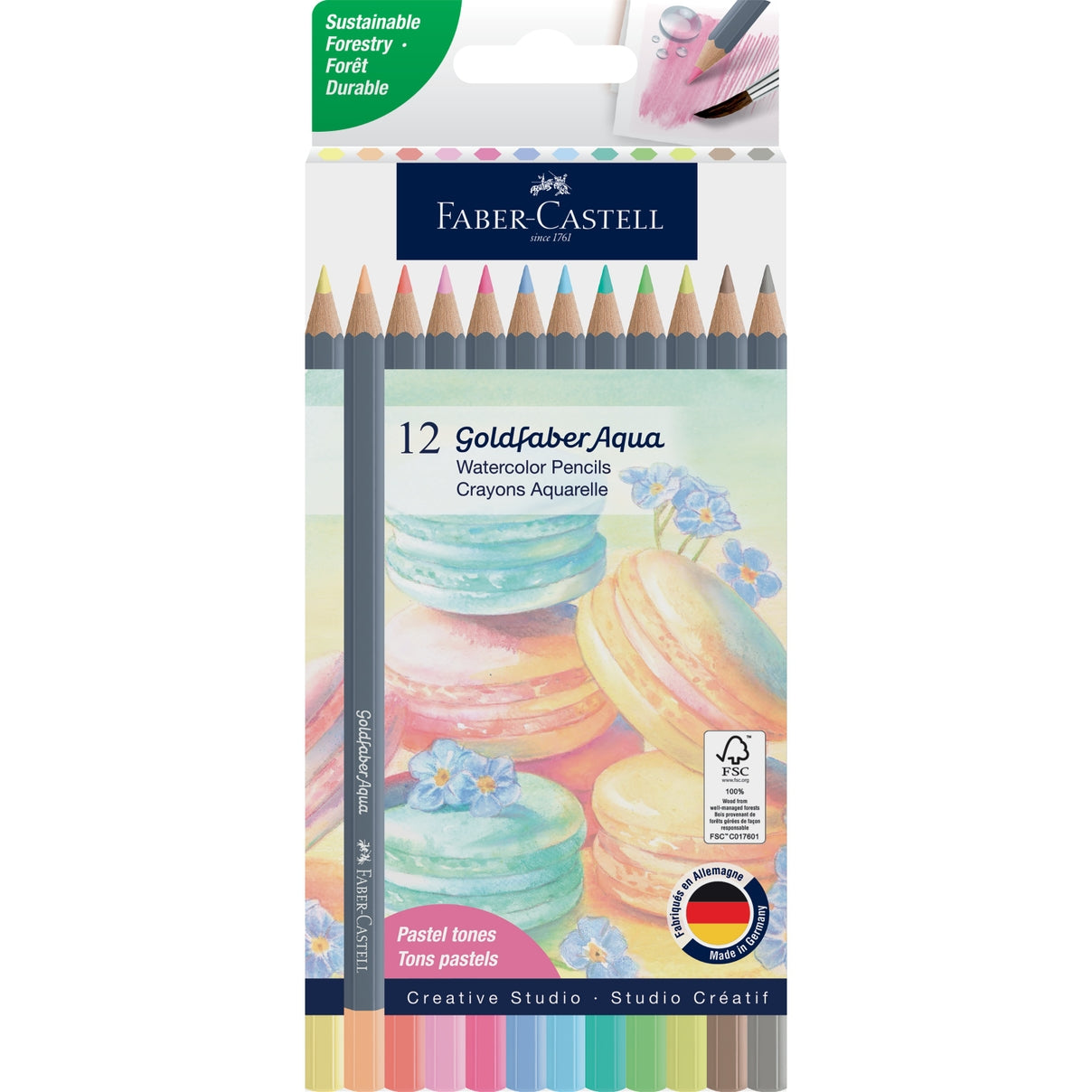 FABER-CASTELL WATERCOLOR PENCIL SET (PASTEL TONES)