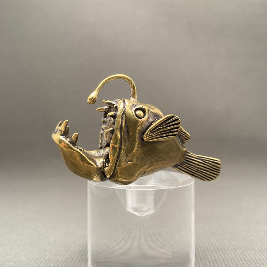MINIATURE BRASS ANGLER FISH