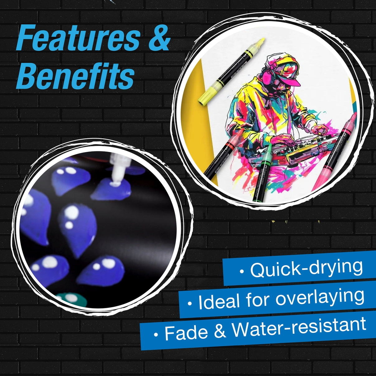 FABER-CASTELL ACRYLIC PAINT MARKER SET