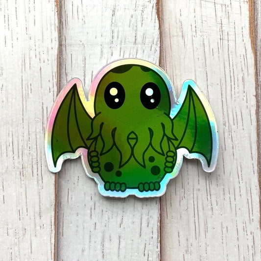 HOLOGRAPHIC CTHULHU STICKER
