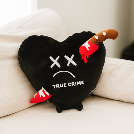 PUNCHKINS TRUE CRIME HEART PLUSH PILLOW