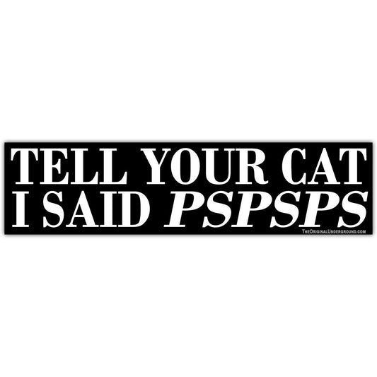 CAT PSPSPS STICKER