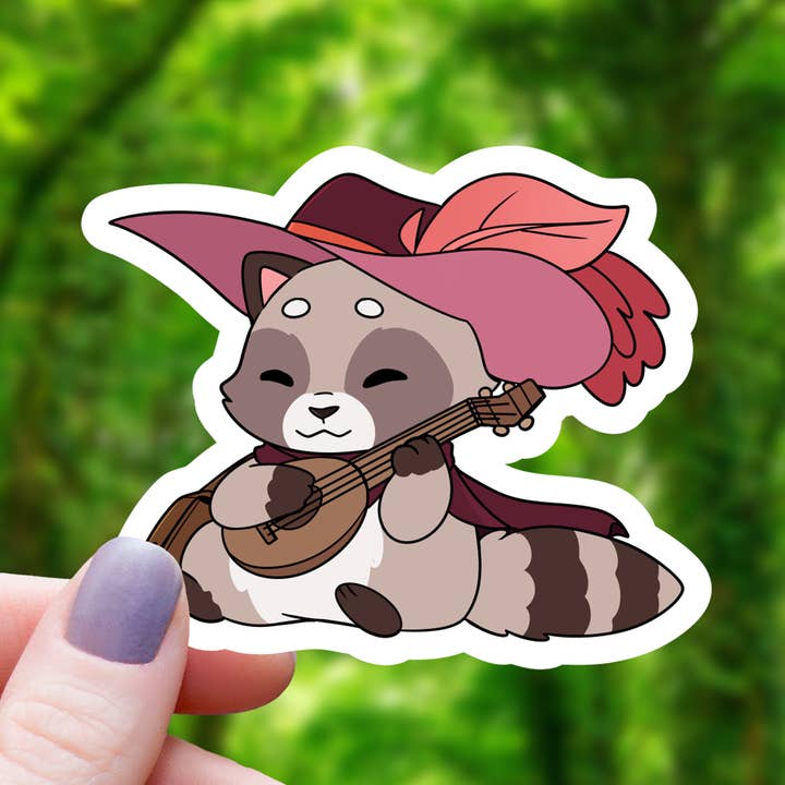 BARD RACCOON TTRPG STICKER