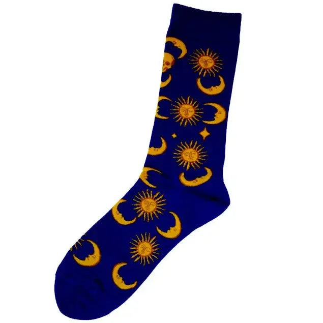 SUN, MOONS, AND SKULLS SOCKS