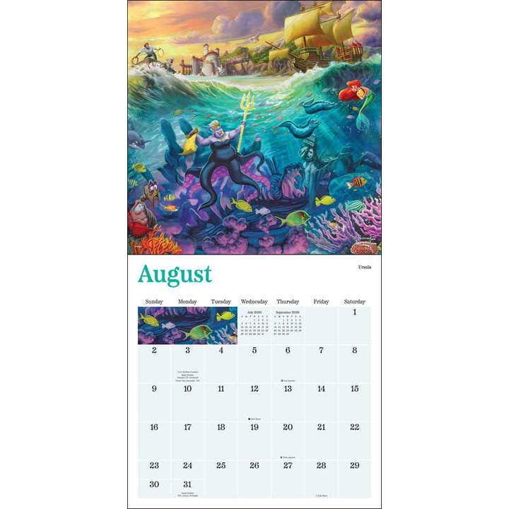 DISNEY DREAMS COLLECTION BY THOMAS KINKADE STUDIOS 2026 WALL CALENDAR