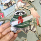 FESTIVE RACCOON WOODEN HOLIDAY ORNAMENT