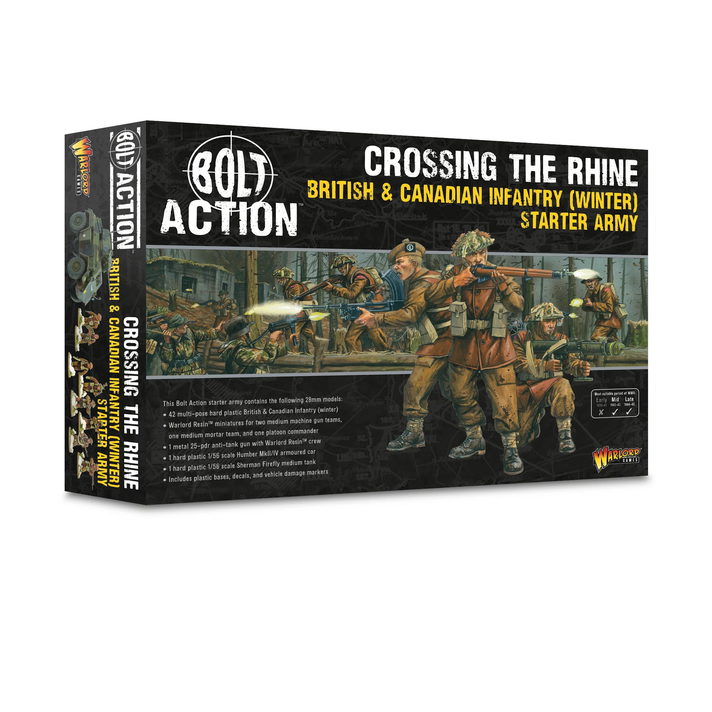 BOLT ACTION: CROSSING THE RHINE BRITISH & CANADIAN WINTER STARTER ARMY