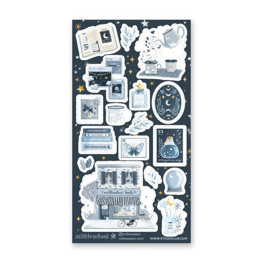 COSMIC BOOKSHOP STICKER SHEET