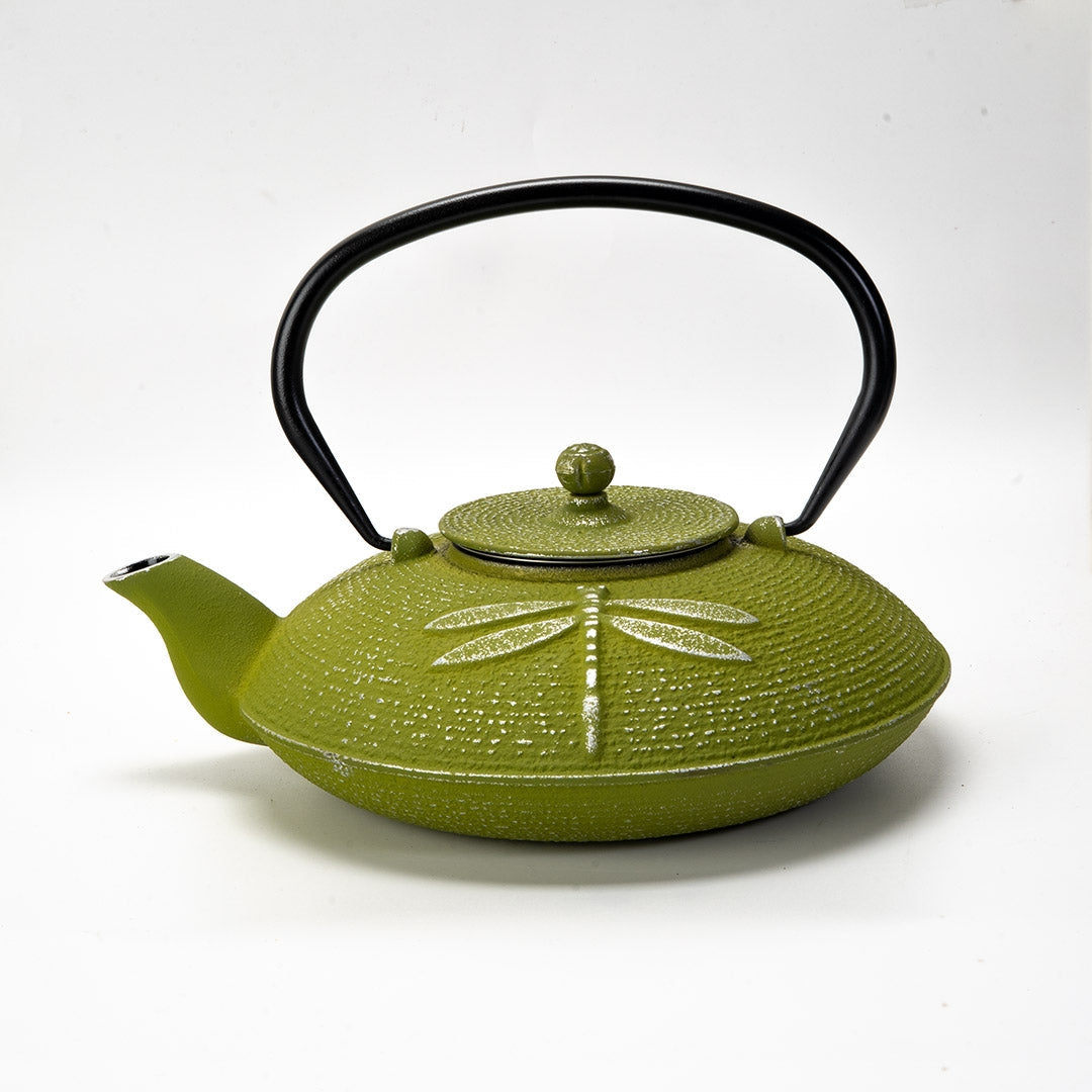 TETSUBIN TEAPOT (GREEN DRAGONFLY)