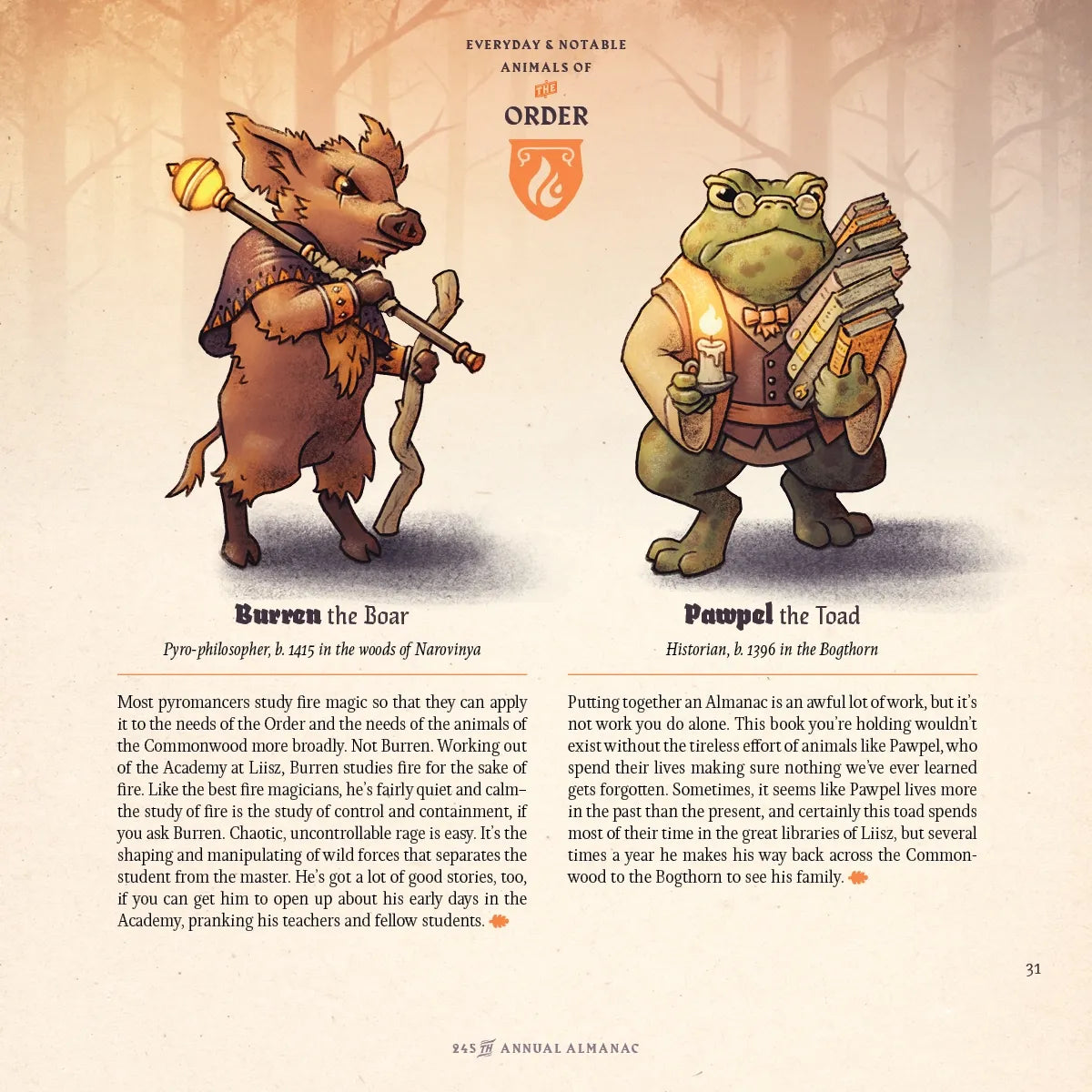 THE DEFENDERS ALMANAC RPG BOOK