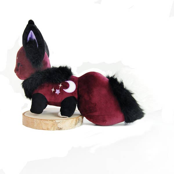 FLORAL FROLIC DAWNSING NIGHT PURPLE FOX PLUSH