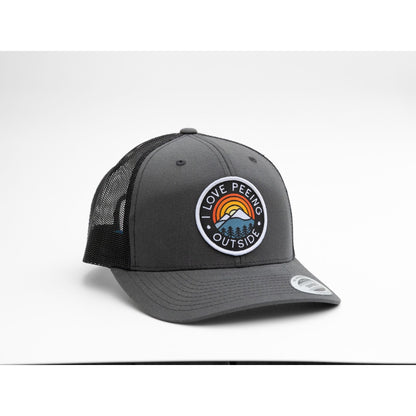I LOVE PEEING OUTSIDE TRUCKER HAT