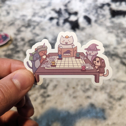 CATS GAMING TABLETOP RPG STICKER