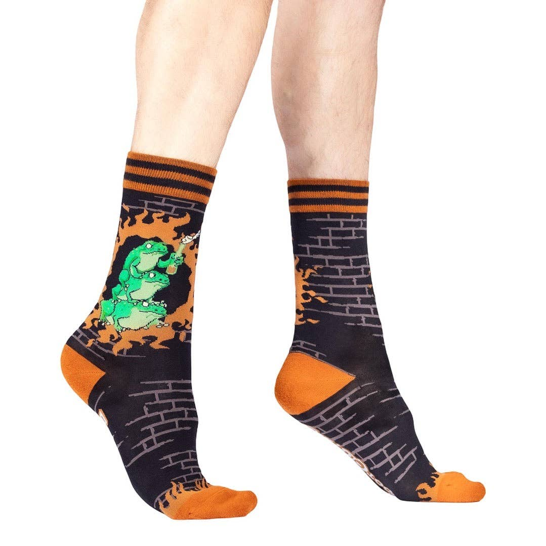 FROGS AGAINST FASCISM CREW SOCKS BY FOOTCLOTHES