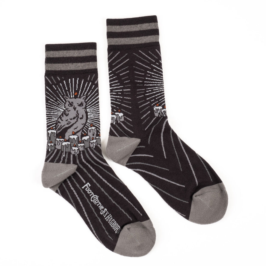 NIGHT OWL CREW SOCKS BY FOOTCLOTHES