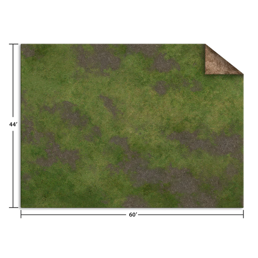 44"x60" BROKEN GRASSLAND/DESERT SCRUBLAND GAME MAT