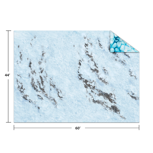 44"x60" ICE FLOE/FROZEN TUNDRA GAME MAT