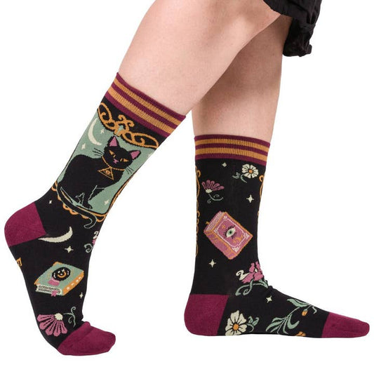 DUCHESS SHADOWFLOOF'S MEW WORLD ORDER CREW SOCKS BY FOOTCLOTHES