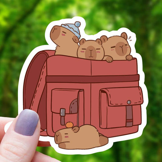 BAG OF CAPYBARAS STICKER