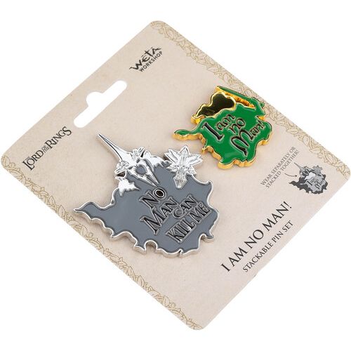 THE LORD OF THE RINGS I AM NO MAN WETA WORKSHOP STACKABLE PIN SET