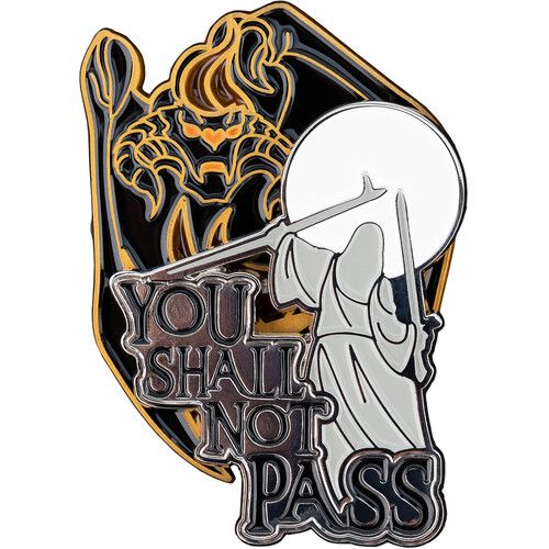 THE LORD OF THE RINGS YOU SHALL NOT PASS WETA WORKSHOP STACKABLE PIN SET