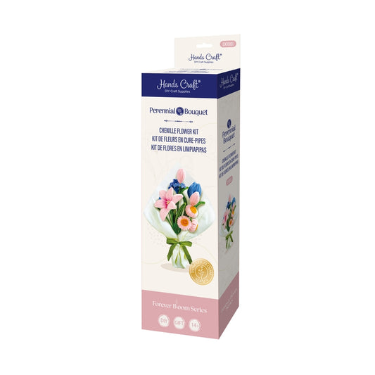 PINK & BLUE CHENILLE FLOWER KIT