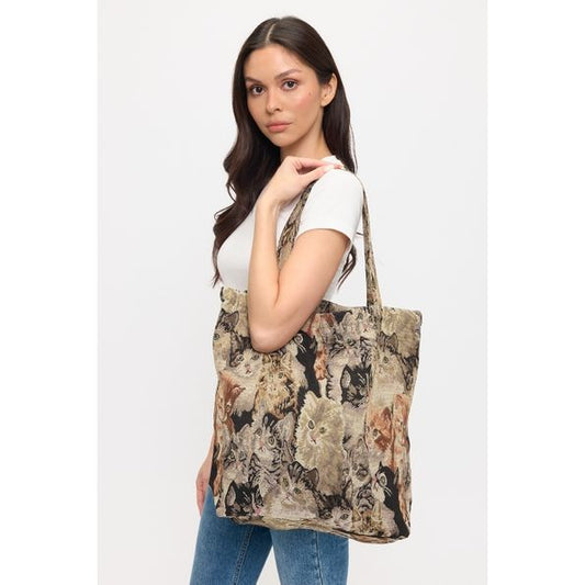 CAT COLLAGE TOTE BAG