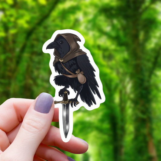 RAVEN ROGUE WITH DAGGER STICKER