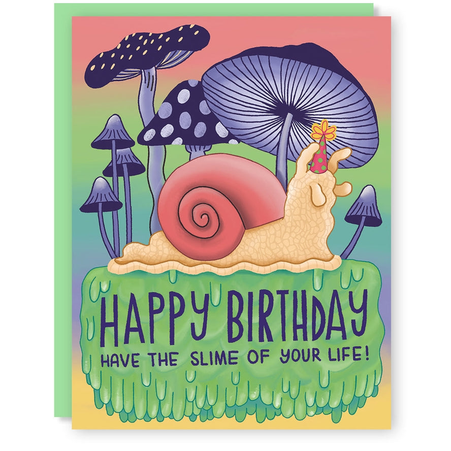 SNAIL BIRTHDAY GREETING CARD